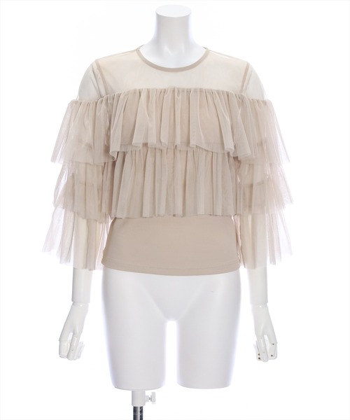 clear（クリア）の「×チュールフリル切替トップス ≪2024SS≫（シャツ