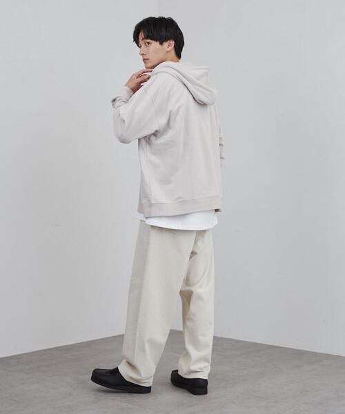 coen（コーエン）の「ビッグシルエットハーフジップパーカー（パーカー・メンズ・ライトグレー/ネイビー・M/L/XL）」の10枚目の写真