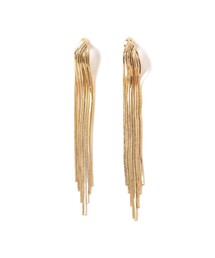 Ray BEAMS | Chalulu / ロング フリンジ イヤリング(ネックレス)