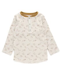 Ampersand（アンパサンド）の「【リンク】premier 2柄4色総柄リブトップス（Tシャツ/カットソー・キッズ）」