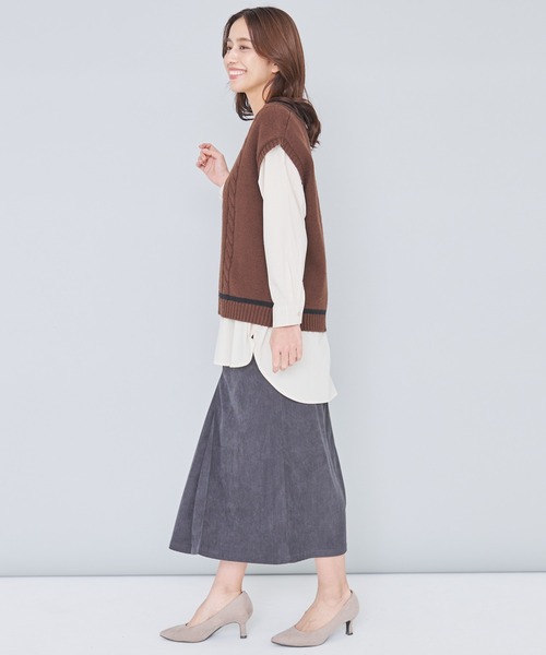 Arnold Palmer(アーノルドパーマー)の「チルデン ニット ベスト(ニット/セーター・レディース・ブラック/ブラウン・M/L/S)」の16枚目の写真