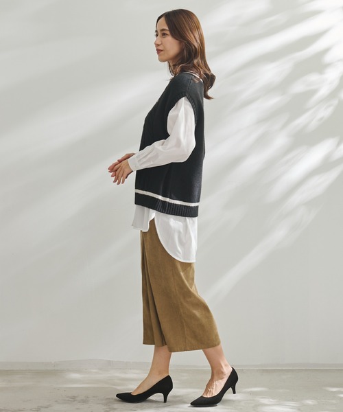 Arnold Palmer(アーノルドパーマー)の「チルデン ニット ベスト(ニット/セーター・レディース・ブラック/ブラウン・M/L/S)」の8枚目の写真