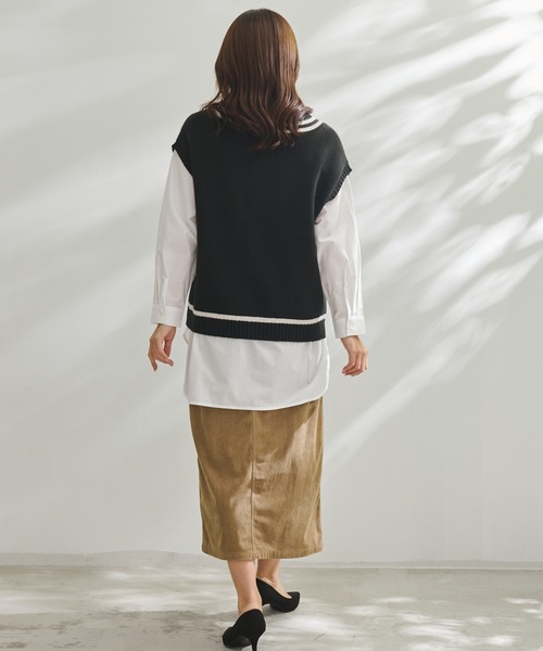 Arnold Palmer(アーノルドパーマー)の「チルデン ニット ベスト(ニット/セーター・レディース・ブラック/ブラウン・M/L/S)」の9枚目の写真