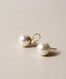 【itam】アイタム/ 1粒パール　ステンレスノンホールピアス/金属アレルギー対応イヤリング