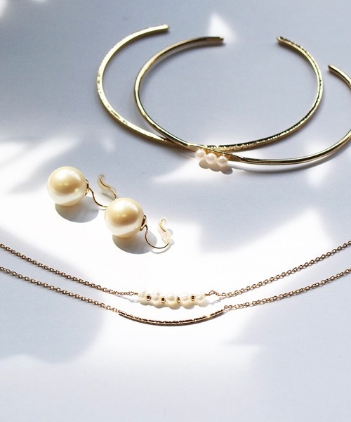 itam（アイタム）の「【itam】アイタム/ 1粒パール　ステンレスノンホールピアス/金属アレルギー対応イヤリング（イヤリング・レディース・ゴールド・FREE）」の3枚目の写真