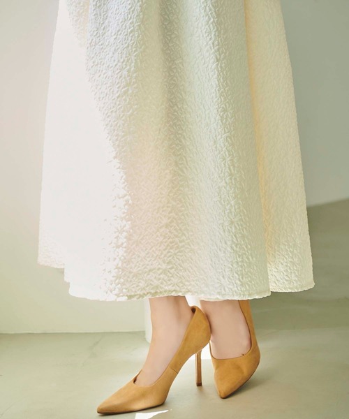 fifth（フィフス）の「ジャガードキャミワンピース（ワンピース・レディース・ブラック/オフホワイト/ベージュ/ライトグリーン/グレー・M）」の9枚目の写真