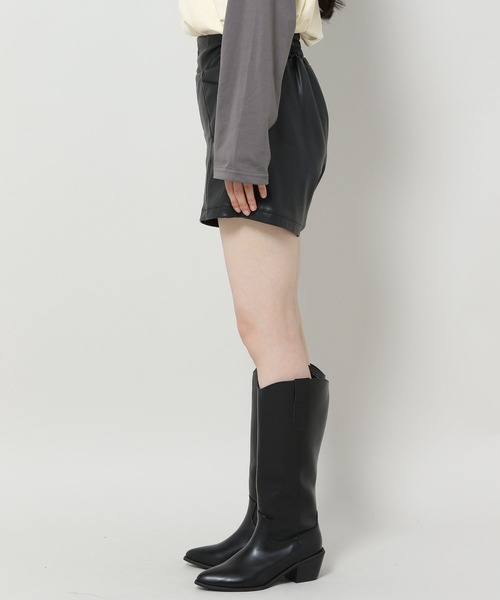 3.3 Field Trip (3.3フィールドトリップ)の「3.3 Field Trip/フェイクレザーZIPパンツ 2972923(その他パンツ・レディース・ブラック・FREE)」の11枚目の写真