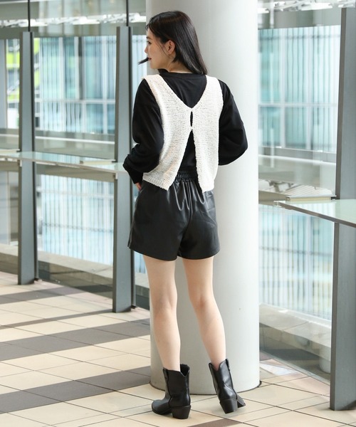 3.3 Field Trip (3.3フィールドトリップ)の「3.3 Field Trip/フェイクレザーZIPパンツ 2972923(その他パンツ・レディース・ブラック・FREE)」の19枚目の写真