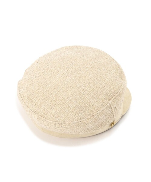 EDIT COLOGNE（エディットコロン）の「ツイードマリンキャス（キャスケット・レディース・オフホワイト/ブラック・ﾌﾘ-）」の3枚目の写真