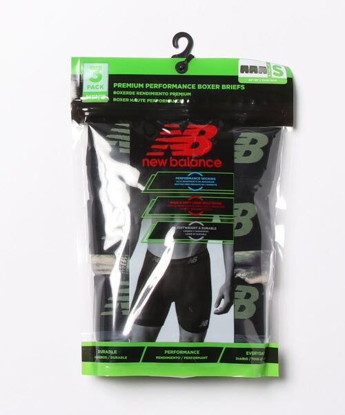 NEW BALANCE（ニューバランス）の「《New Balance》プレミアムボクサー 6インチ マエビラキ（ボクサーパンツ・メンズ・ブラック/その他1・M/XL/S/L）」の2枚目の写真