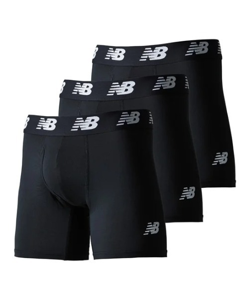 NEW BALANCE（ニューバランス）の「《New Balance》プレミアムボクサー 6インチ マエビラキ（ボクサーパンツ・メンズ・ブラック/その他1・M/XL/S/L）」の5枚目の写真
