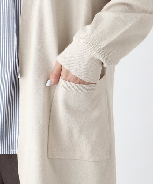 THE SHOP TK (ザ ショップ ティーケー )の「◆毛玉になりにくいベーシックミドル丈カーデ(カーディガン/ボレロ・レディース・ライトベージュ/ブルー/ブラック・12/13)」の10枚目の写真