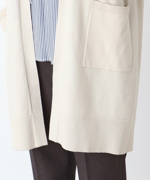 THE SHOP TK (ザ ショップ ティーケー )の「◆毛玉になりにくいベーシックミドル丈カーデ(カーディガン/ボレロ・レディース・ライトベージュ/ブルー/ブラック・12/13)」の11枚目の写真