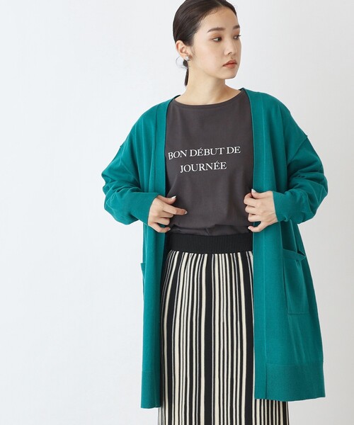 THE SHOP TK (ザ ショップ ティーケー )の「◆毛玉になりにくいベーシックミドル丈カーデ(カーディガン/ボレロ・レディース・ライトベージュ/ブルー/ブラック・12/13)」の18枚目の写真