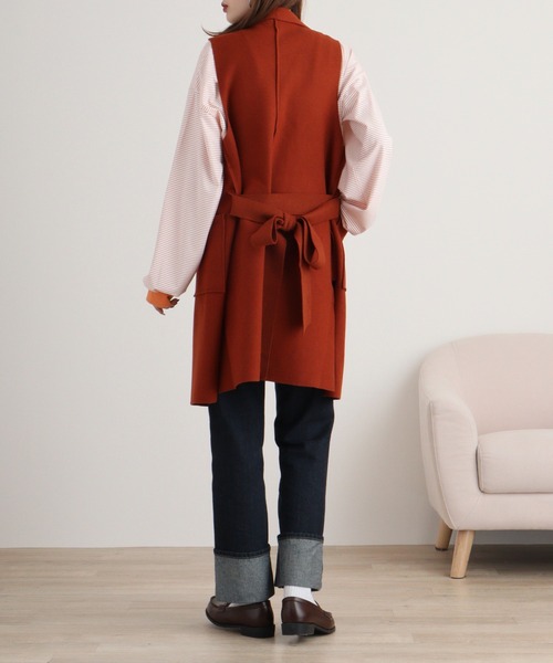 新品　インフルエンサーブランド　ジレ　ウール 新品 インフルエンサーブランド ジレ ウール