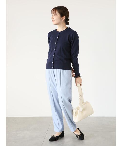 Te chichi TERRASSE(テチチテラス)の「ストレッチセンターシームテーパードパンツ(その他パンツ・レディース・ベージュ/グリーン/ブラック/ブルー/ブラウン・F)」の8枚目の写真