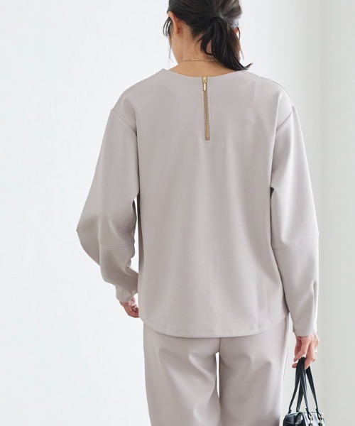 Pierrot(ピエロ)の「ダンボールバックジッププルオーバー(Tシャツ/カットソー・レディース・ネイビー/ライトグレー/オフホワイト・M/L)」の14枚目の写真