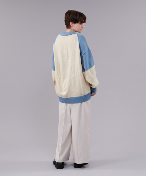 ONCILY（オンシェリー）の「BICOLOR KNIT POLO / バイカラー