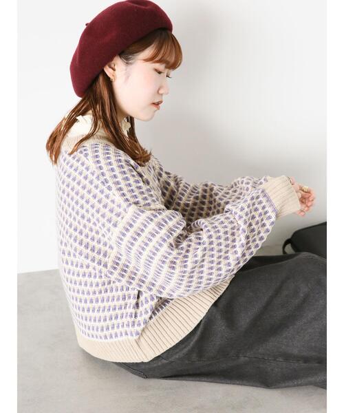 ehka sopo（エヘカソポ）の「柄アソートチャイナボタンカーディガン（カーディガン/ボレロ・レディース・ライトベージュ/レッド/グリーン/キナリ・F）」の15枚目の写真