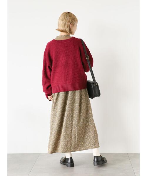 ehka sopo（エヘカソポ）の「柄アソートチャイナボタンカーディガン（カーディガン/ボレロ・レディース・ライトベージュ/レッド/グリーン/キナリ・F）」の19枚目の写真