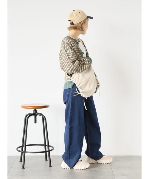 ehka sopo（エヘカソポ）の「柄アソートチャイナボタンカーディガン（カーディガン/ボレロ・レディース・ライトベージュ/レッド/グリーン/キナリ・F）」の20枚目の写真