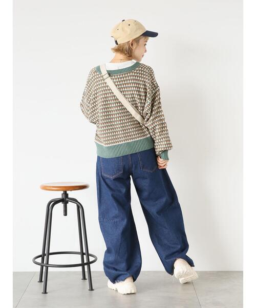 ehka sopo（エヘカソポ）の「柄アソートチャイナボタンカーディガン（カーディガン/ボレロ・レディース・ライトベージュ/レッド/グリーン/キナリ・F）」の21枚目の写真