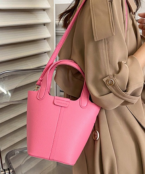 STYLEBLOCK（スタイルブロック）の「2WAYミニショルダーバッグ（ショルダーバッグ・レディース・ブラック/グリーン系その他/ピンク/グリーン/ホワイト・FREE）」の5枚目の写真