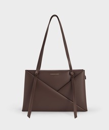 CHARLES & KEITH ブラウン トートバッグ トートバッグ(レディース) - ブラウン | CHARLES & KEITH