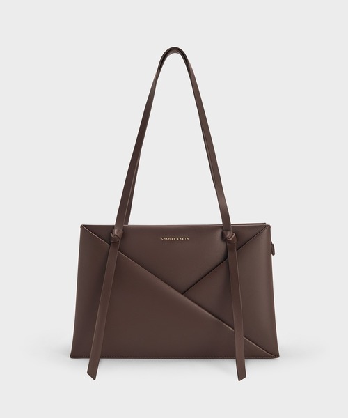 CHARLES & KEITH(チャールズ & キース)の「Midori ミドリ ジオメトリックトートバッグ(トートバッグ・レディース・ブラウン系その他/クリーム/スミクロ/ワインレッド/ブラウン系その他7・M)」の1枚目の写真
