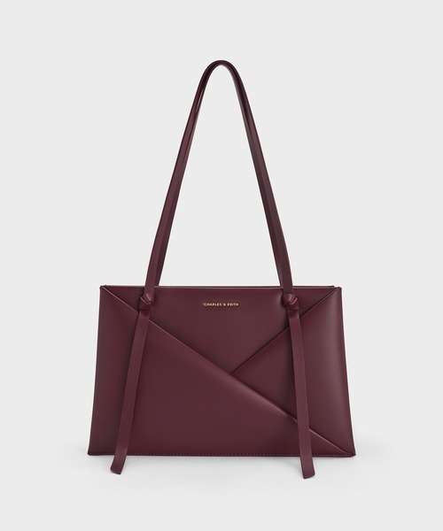 CHARLES & KEITH(チャールズ & キース)の「Midori ミドリ ジオメトリックトートバッグ(トートバッグ・レディース・ブラウン系その他/クリーム/スミクロ/ワインレッド/ブラウン系その他7・M)」の5枚目の写真
