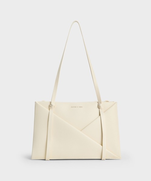 CHARLES & KEITH(チャールズ & キース)の「Midori ミドリ ジオメトリックトートバッグ(トートバッグ・レディース・ブラウン系その他/クリーム/スミクロ/ワインレッド/ブラウン系その他7・M)」の19枚目の写真