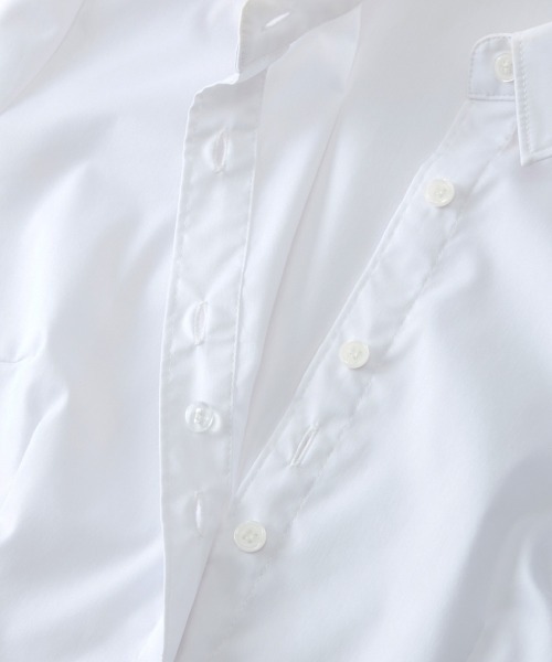 Petitjo（プッチージョ）の「小さいサイズ　形態安定レギュラーカラーシャツ２枚組　低身長さん・小柄女性（シャツ/ブラウス・レディース・オフホワイト・PS/PL/PSS/PM）」の15枚目の写真