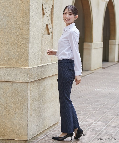 Petitjo（プッチージョ）の「小さいサイズ　形態安定レギュラーカラーシャツ２枚組　低身長さん・小柄女性（シャツ/ブラウス・レディース・オフホワイト・PS/PL/PSS/PM）」の20枚目の写真