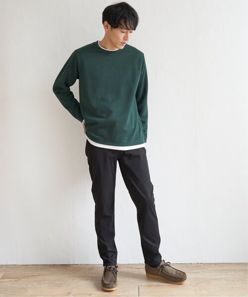 ikka(イッカ)の「フクレジャガードクルーネックレイヤード(Tシャツ/カットソー・メンズ・ピンク/グリーン/ベージュ/ネイビー/ブルー・XL/L/M/S)」の18枚目の写真