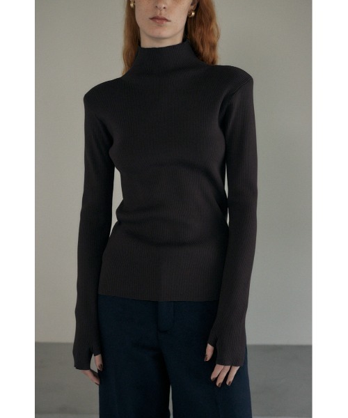 M_（エムアンダーバー）の「【M_】TURTLE ニット（ニット/セーター・レディース・ブラウン/ネイビー/ブラック・FREE）」の7枚目の写真