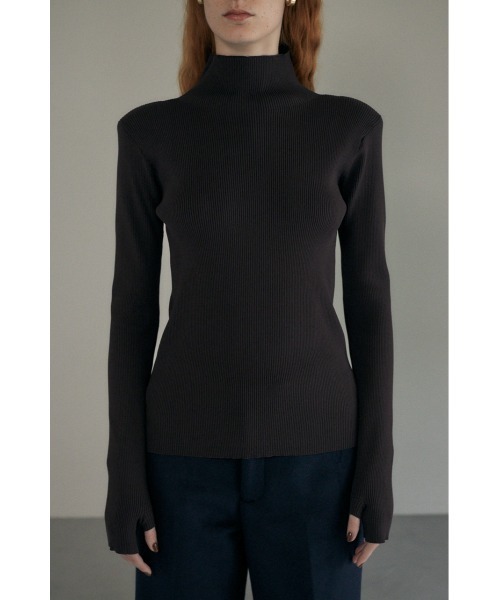 M_（エムアンダーバー）の「【M_】TURTLE ニット（ニット/セーター・レディース・ブラウン/ネイビー/ブラック・FREE）」の8枚目の写真