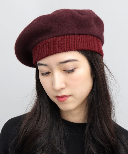 MISBHV WOOL ベレー帽　Mサイズ shesay フェルト ベレー帽 – maple