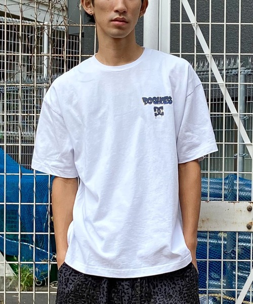 DC（ディーシー）の「DC/ディーシー 半袖Tシャツ バックプリント ワイドシルエット ドロップショルダー DST241019（Tシャツ/カットソー・メンズ・ブラック/グレー/ホワイト・L/M/XL/2XL）」の4枚目の写真