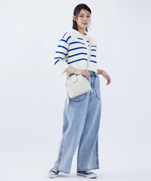 MILKFED.（ミルクフェド）の「DOCTOR BAG（ショルダーバッグ・レディース・ブラック/オフホワイト/ライトブルー・ONE SIZE）」の12枚目の写真