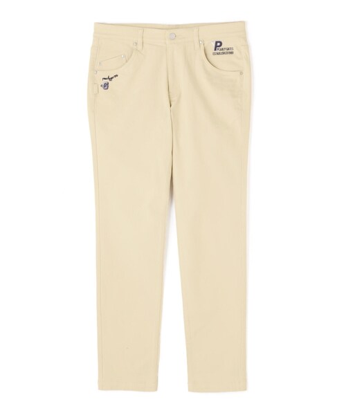 PEARLY GATES】コットンストレッチツイル 表ピーチ裏起毛 5ポケットパンツ