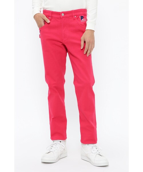 新品 パーリーゲイツ コットンストレッチツイル 表ピーチ裏起毛 パンツ(5)L 新品 パーリーゲイツ コットンストレッチツイル 表ピーチ裏起毛 パンツ