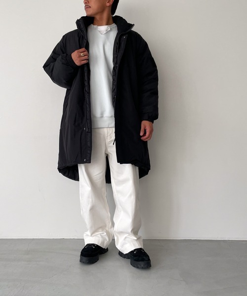 CANAL JEAN（キャナルジーン）の「choice_cnl　washingキーネックオーバーサイズトレーナー（スウェット・レディース・イエロー/ライトグレー/ネイビー/ブルー/オレンジ/ホワイト・ONE SIZE）」の18枚目の写真