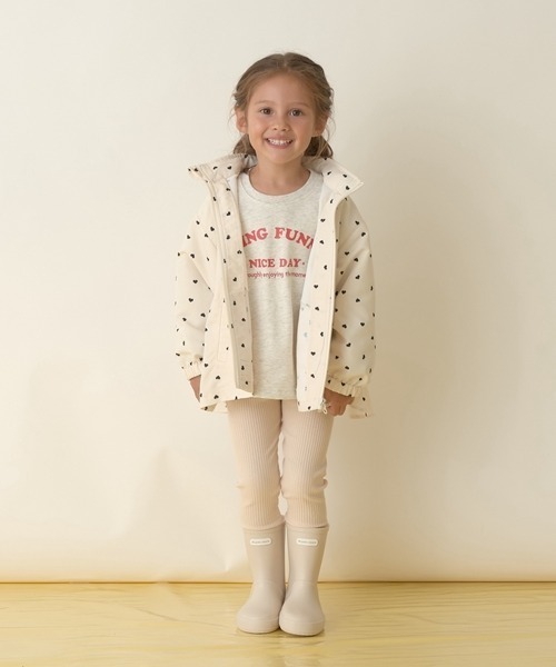 Lycee mine（リセマイン）の「裾チュールフリル9分丈レギンス（レギンス/スパッツ・キッズ・ミント/トップグレー/ピンク/ブラック/ライトベージュ・100cm/110cm/140cm/120cm/130cm/150cm）」の10枚目の写真