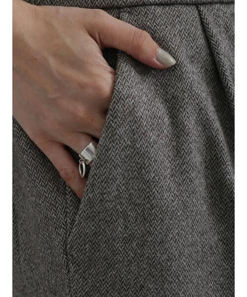 Samansa Mos2 blue（サマンサモスモスブルー）の「ウールライクチェックパンツ（その他パンツ・レディース・ブラウン/チャコールグレー/グレー/ベージュ・F）」の8枚目の写真