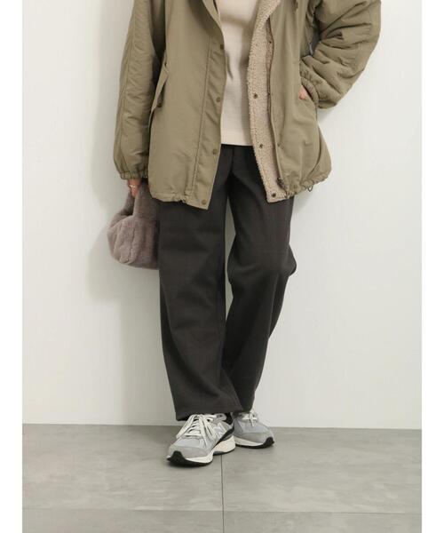 Samansa Mos2 blue（サマンサモスモスブルー）の「ウールライクチェックパンツ（その他パンツ・レディース・ブラウン/チャコールグレー/グレー/ベージュ・F）」の16枚目の写真