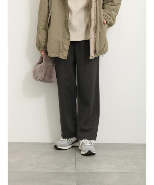 Samansa Mos2 blue（サマンサモスモスブルー）の「ウールライクチェックパンツ（その他パンツ・レディース・ブラウン/チャコールグレー/グレー/ベージュ・F）」の19枚目の写真