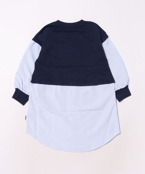 FILA(フィラ)の「FILA/フィラ レイヤード風ワンピース(ワンピース・キッズ・オフホワイト/ネイビー・110/130/120)」の3枚目の写真