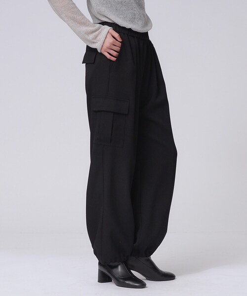 GALLEST（ギャレスト）の「ウールサージカーゴパンツ（その他パンツ・レディース・ブラック/ベージュ/グレー・40/38/36/05）」の15枚目の写真