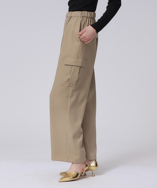 GALLEST（ギャレスト）の「ウールサージカーゴパンツ（その他パンツ・レディース・ブラック/ベージュ/グレー・40/38/36/05）」の13枚目の写真