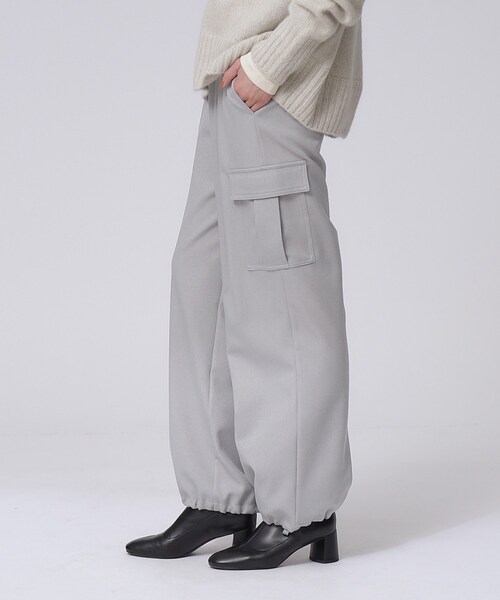 GALLEST（ギャレスト）の「ウールサージカーゴパンツ（その他パンツ・レディース・ブラック/ベージュ/グレー・40/38/36/05）」の10枚目の写真